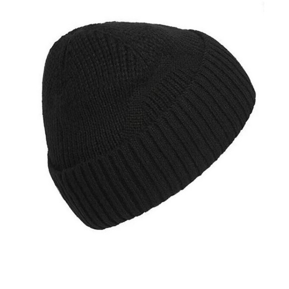 NEW Adidas Men's Pine‎ Knot 4 Fold Beanie Cap Black - Picture 2 of 2